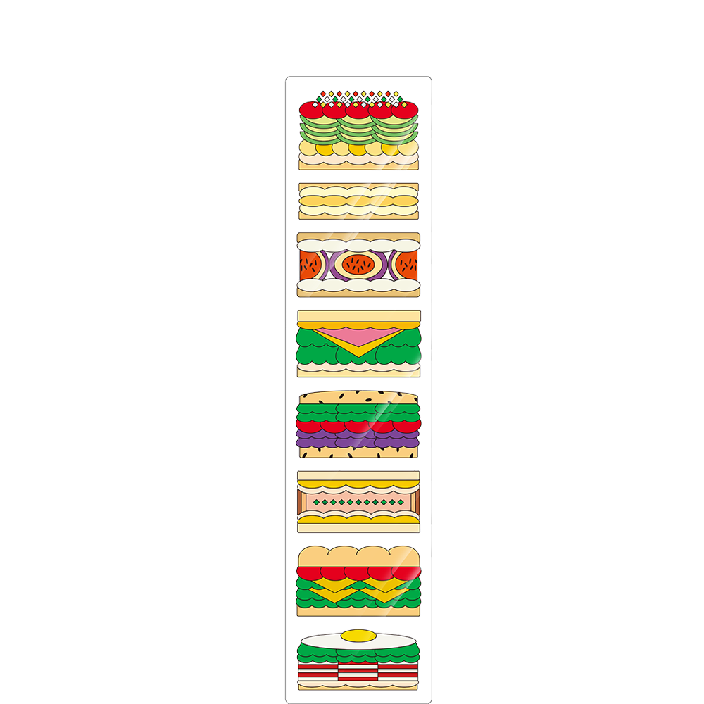 [10차 입고] [71개의 책갈피] 투명한 샌드위치 책갈피 · 주혜린