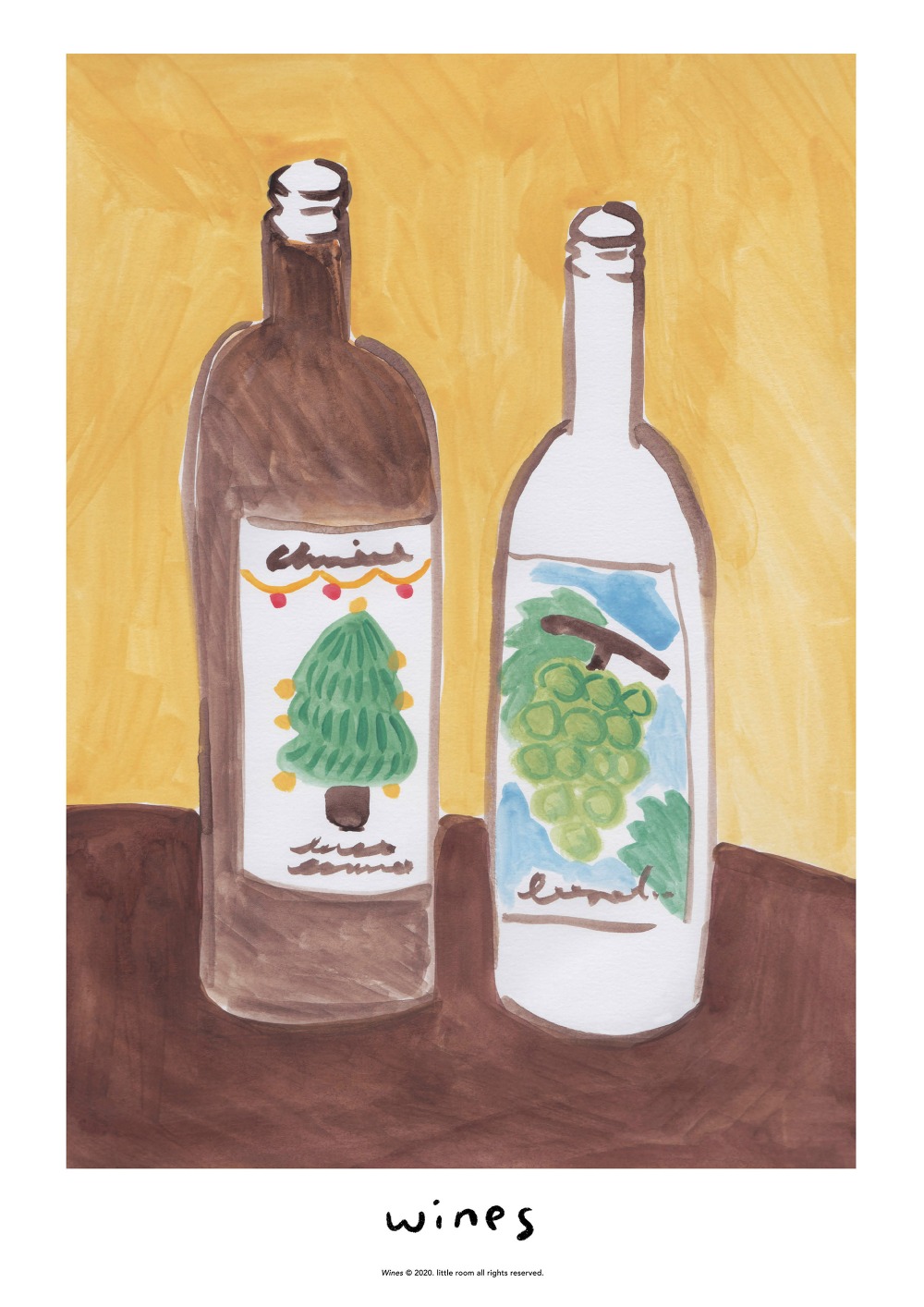 [4차 입고] [계절과 선물] Wines A3 포스터 · 류은지